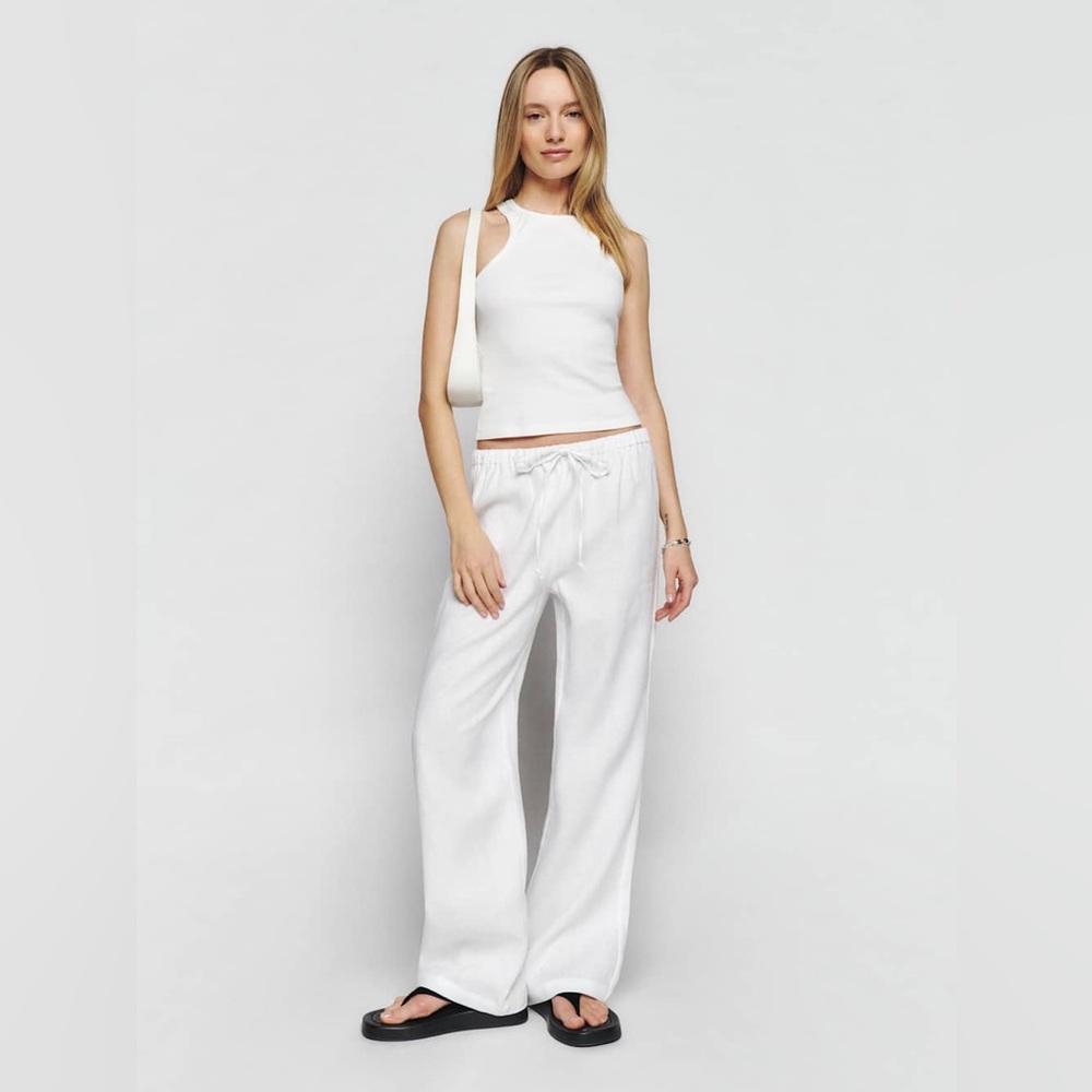 Reformation Olina linen pants - size s